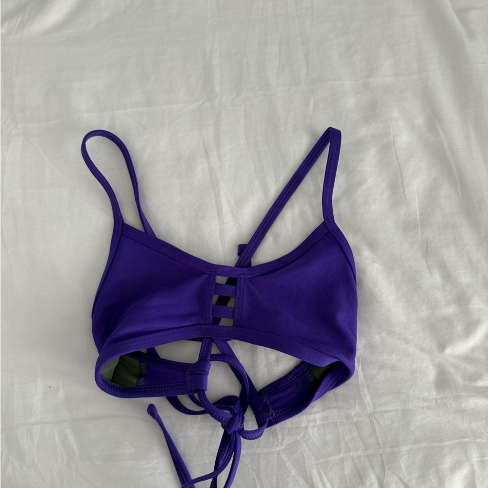 Jolyn purple Strappy Bikini Top